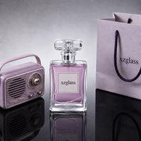 Flacon de parfum en verre en gros 20ml 30ml 50ml 100ml, vaporisateur haute pression à baïonnette, flacon de parfum vide carré, logo personnalisé