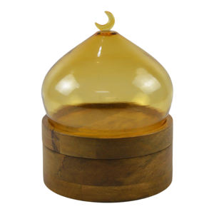 Dôme à gâteau en métal et verre, design martelé, avec poignée métallique plaquée or, décoration de fête d'anniversaire, support à gâteau, best-seller - Product Image 5