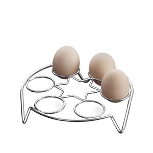 Vintage Star Handle Metal Wire <b>Egg</b> Holder 4-Slot Rustic Wrought Iron <b>Egg</b> Storage Basket For Farmhouse Kitchen Countertop Decor - Product Image 2