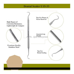 Raspadores Dentales de Doble Punta, Sondas de Acero Inoxidable, Instrumentos Manuales de Alta Calidad con Certificación CE para Limpieza Dental y Eliminación de Cálculos - Product Image 6