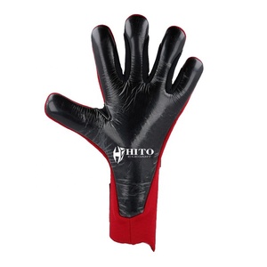 ยางลาเท็กซ์คุณภาพสูงสำหรับสัมผัสฝ่ามือด้านหน้า  ยางลาเท็กซ์โฟมหนาสำหรับด้านหลัง  ผสมซิลิโคน  แบบไฮบริด  สายรัดถอดได้  ออกแบบตามสั่ง - Product Image 3