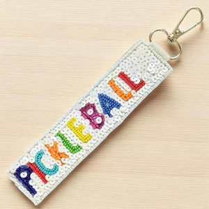 Porte-clés de Noël faits main en perles de rocaille écologiques de luxe - Designs uniques et colorés personnalisés - Product Image 6