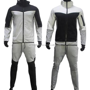 Fabricants de sweats à capuche zippés pour hommes, logo personnalisé, ensemble de jogging, pantalon de survêtement et sweat à capuche pour l'entraînement en salle de sport, polaire technique en polyester - Product Image 4