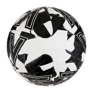 Ballon de football de qualité d'entraînement, taille officielle, motif noir et blanc, avec logo personnalisé - Product Image 1