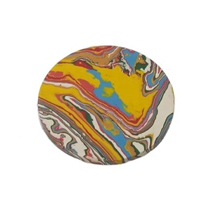 สินค้าในแบบฉบับของอินเดีย,แผ่นรองแก้วชาและเรซิ่นทำจากไม้อุปกรณ์รับประทานอาหารบนโต๊ะอาหารแผ่นรองแก้วทรงกลม - Product Image 2