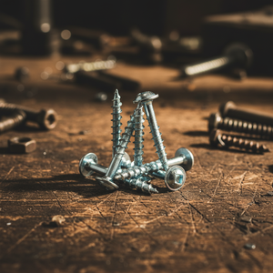 Vis à bois PDC Modèle 8 à tête cylindrique métrique/pouce, autotaraudeuse, à empreinte Phillips/Pozi, en acier au carbone/acier inoxydable, zinguée/nickelée - Product Image 1