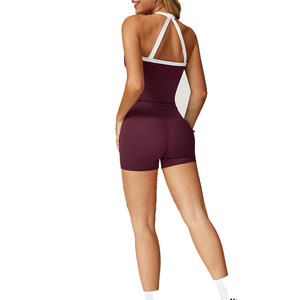 New Standard Women's 2 Piece <b>Sets</b> Ultra Lightweight Flexible Material Tight Fitting Short Top Casual Fitness Wear Women's <b>Sets</b> - Product Image 2