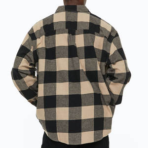 Chemise en flanelle légère unie pour homme, toucher doux brossé, manches longues, coupe classique, décontractée, pour l'extérieur, mode quotidienne, printemps - Product Image 3