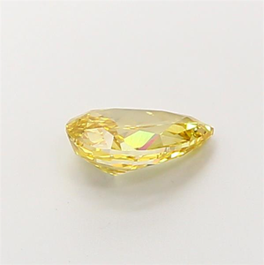 Diamant jaune de 1 carat, taille poire, exquis, rare, de couleur fantaisie, en forme de goutte, diamant non monté pour des créations de bijoux de luxe sur mesure - Product Image 3
