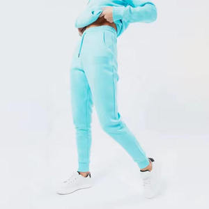 Conjuntos de Chándal de Algodón 100% con Forro Polar Transpirable para Invierno, Traje de Jogging Ecológico al por Mayor para Mujer, con Capucha y Ajuste Delgado, Color Liso - Product Image 3