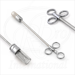 Pistola Aplicadora de Bolus de Acero Inoxidable con Cabeza Transparente para Cabras, Ovejas y Ganado, Tamaño de Copa 26x60mm, L 18 Pulgadas, Aplicador de Bolus, Empujador de Píldoras - Product Image 3