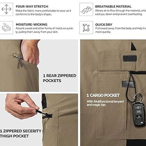Pantalones Cortos de Ciclismo de Montaña, Tejido de Secado Rápido, Transpirable, Ajuste Cómodo, Ropa Deportiva para Ciclismo de Montaña - Product Image 6