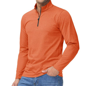 Sweat-shirt Homme à Col Zippé Respirant de Haute Qualité, Manches Longues, en Coton Mélangé, Personnalisable - Product Image 3