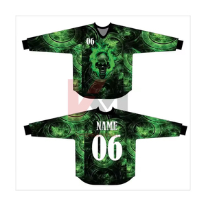 Jersey de Paintball Directo de Fábrica, Pedido al por Mayor, Impresión de Logotipo Sublimado, Tela de Poliéster Duradera, Material de Secado Rápido, Ajuste Ajustable - Product Image 1