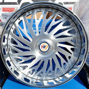 Кованые полированные легкосплавные диски YRO Custom, 2-составные, 18-26 дюймов, 5x112, 5x120, многоспицевые, для BMW, Mercedes-Benz, Audi, Porsche - Product Image 6