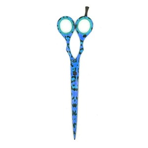 Ciseaux de barbier droits en acier inoxydable de qualité supérieure avec pointe de lame affûtée pour droitiers, pour la coupe de cheveux en salon professionnel - Product Image 1