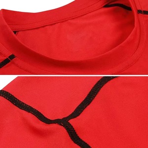 Camiseta Deportiva de Compresión de Secado Rápido Personalizada para Gimnasio, Camiseta Deportiva de Poliéster para Correr, Ropa Deportiva Lisa - Product Image 4