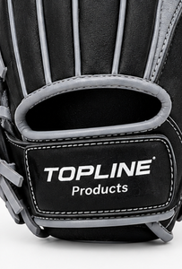 TOPLINE Black Baseball Glove with Gray Lacing Professional Fielding Mitt for Adult Training Wholesale sports training equipment - Product Image 5