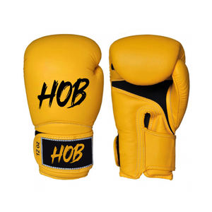 Gants de boxe d'entraînement en cuir neufs de haute qualité, logo personnalisé, fermeture auto-agrippante, doigts entièrement couverts, gants de boxe de haute qualité - Product Image 2