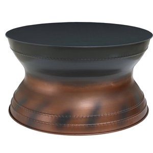 Contemporary Metal Coffee <b>Table</b> <b>with</b> Dual Tone Finish for Modern and Luxury Styling - Product Image 5