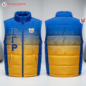 เสื้อกั๊กผ้าฝ้ายแฟชั่นสำหรับผู้หญิงของชมรมซิกมาแกมมาโร พร้อมซิปและไม่มีแขนเสื้อ คอลเลคชั่นดีไซเนอร์ขายส่ง - Product Image 3