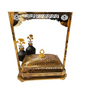 Luxury Gold Non-Stick Stainless Steel Insulated Eco-Friendly Durable Rectangular Chafing Dish Buffet Warmer Oven Safe Dishwasher - Product Image 1