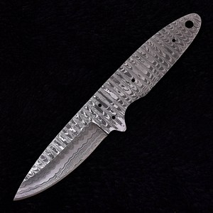 Cuchillo de hoja en bruto de acero al carbono 1095 para bricolaje, hoja fija EDC con punta caída, kit de hojas en bruto personalizadas OEM, hoja completa para bushcraft y caza, 3mm - Product Image 2