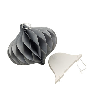 Adornos navideños de papel para fiestas de interior, suministros planos y redondos, con técnica de pintura, empaquetados en bolsas, para Navidad, al por mayor - Product Image 4