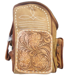 Mochila Cruzada de Gamuza Marrón Hecha a Mano, Diseño Bohemio, Estampados de Animales, Cierre de Cremallera, Duradera para Viajes, para Todas las Temporadas - Product Image 3