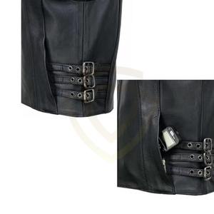 Chaleco de Cuero Personalizado de Primera Calidad a Precio Económico, Nuevo Estilo, Chaleco de Cuero Vaquero para Mujer - Product Image 4