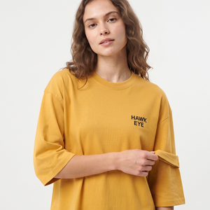 Custom Logo Women's Oversized Crew Neck T Shirt Longline Three Quarter Sleeve <b>Dropped</b> Shoulder Breathable Cotton Tee - Product Image 4