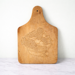 Chic Acacia Wood Carving Chopping Board Hand Engraved Fruit <b>Basket</b> Design Thick Durable Surface Food Safe Kitchen Serving Board - Product Image 1