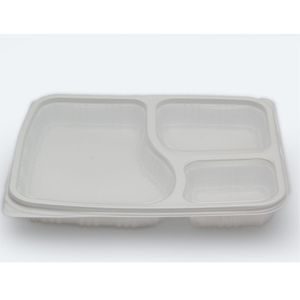 Multi Compartment <b>Plastic</b> Mess <b>Tray</b> Plates for Organized Meal <b>Serving</b> - Product Image 1