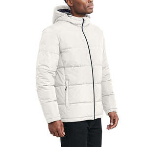 <b>Men's</b> Oversize Hooded High Collar Woolen Fluffy Down Puffer <b>Jacket</b> Spring - Product Image 6