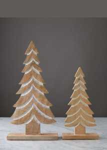 Handmade Luxury Wooden Christmas Tree Decor with <b>Star</b> Top and Red Ornaments Traditional Holiday Tabletop Factory - Product Image 4