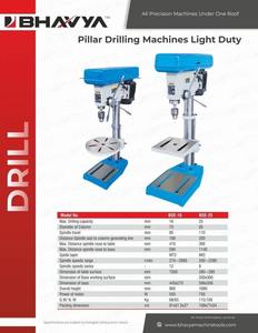 High Quality 13mm Pillar <b>Drilling</b> <b>Machine</b> Light Duty Non Geared MT2 Spindle Taper 400-1800 RPM Fine Feed Workshop Drill Press - Product Image 6