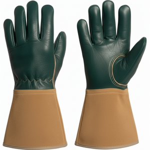 Factory Wholesale High-Quality Cowhide Welding Glove Heat-Resistant, Warm Winter-Ready Customizable Logo Available - Product Image 4