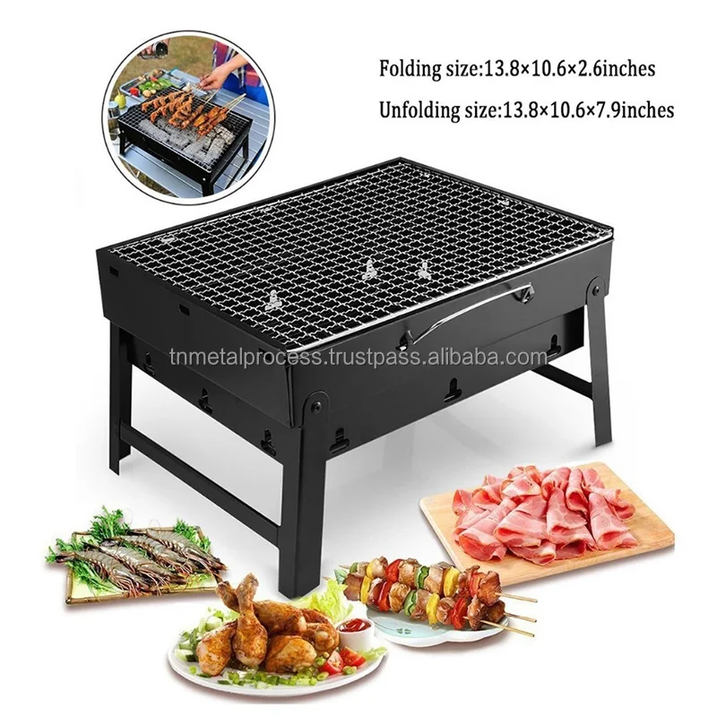 2022 Best Sale cheap ningbo charcoal grill Garden BBQ Grill Folding Outdoor bbq grill barbecue  fire pit Chimeneas fire pit