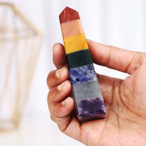 Pierre d'inquiétude en cristal naturel, pierres de pouce multi-gemmes pour la guérison et le soulagement de l'anxiété, vente en gros chez Aameena Agate - Product Image 4