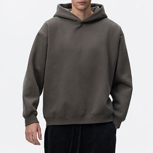 Custom <b>Mens</b> Regular Fit Hoodie French Terry Embroidered Streetwear <b>Pullover</b> Apparel Manufacturer - Product Image 5