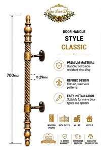 Euro Iron <b>Door</b> <b>Brass</b> Modern Kitchen Cabinet <b>Door</b> Handle 700mm Bar Style - Product Image 5