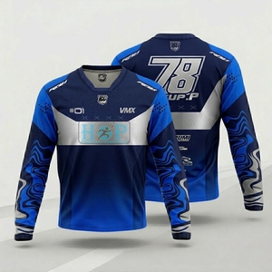 Custom Moto Racing Jersey Breathable Quick Dry Motocross Shirt Men's women Long Sleeve Motorcycle Riding Equipment Sportswear - Product Image 6