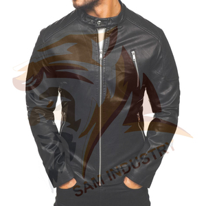 Wholesale <b>Cheap</b> Price Leather <b>Winter</b> <b>Jacket</b> Waterproof Breathable Quick Dry Outdoor Wear Leather <b>Jacket</b> - Product Image 4