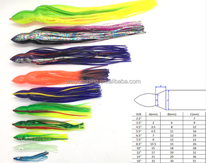 Señuelos de pesca de calamar de plástico blando de 6.5 pulgadas al por mayor, faldas de pulpo, aparejos de pesca - Product Image 6