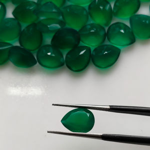 Ónix Verde Natural, Corte Pera de 10x8MM, Gema Suelta de la Mejor Calidad para Joyería, Gemas de Red Mountain - Product Image 5