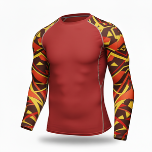 Custom Rash Guard Sublimation BJJ MMA Men Rashguard Rash Guard <b>Surfing</b> Long Sleeve Jiu Jitsu Shirt Men Compression Shirts - Product Image 1