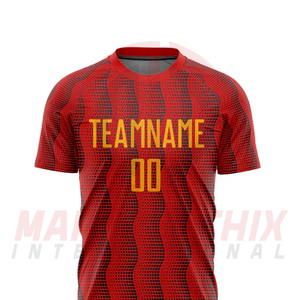 Fournisseur direct d'usine, vêtements de sport, uniformes de football, bonne qualité, ensemble d'uniformes de football personnalisés avec nom et numéro. - Product Image 4
