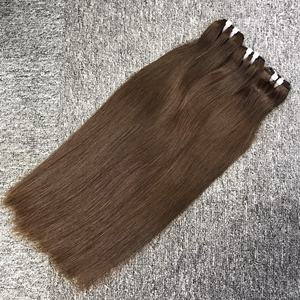 Machine d'extensions de cheveux vietnamiens de meilleure qualité Double trame de cheveux humains vierges en ligne droite naturelle pour la fabrication de perruques en gros - Product Image 6