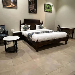 Nouveau Lit Double en Bois Massif 100% Style Mid-Century Moderne de Haute Qualité 2026, Fabriqué sur Mesure, Fait Main, Cadre de Lit King Size avec Rangement en Bois - Product Image 2