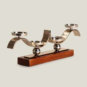 Elegante Portavelas Decorativo Americano de Hierro, Bharat Brass Copper Industries, para Navidad, Pascua, Bodas, Uso Duradero, Hecho a Mano - Product Image 2
